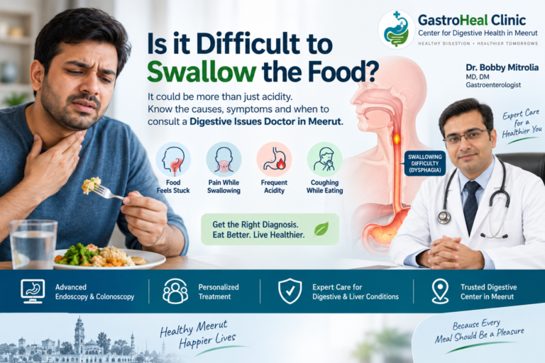 Is It Difficult to Swallow Food? When to See a Digestive Issues Doctor in Meerut