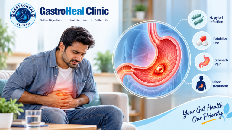 Peptic Ulcer: Causes, Symptoms, Treatment and When to See a Gastroenterologist